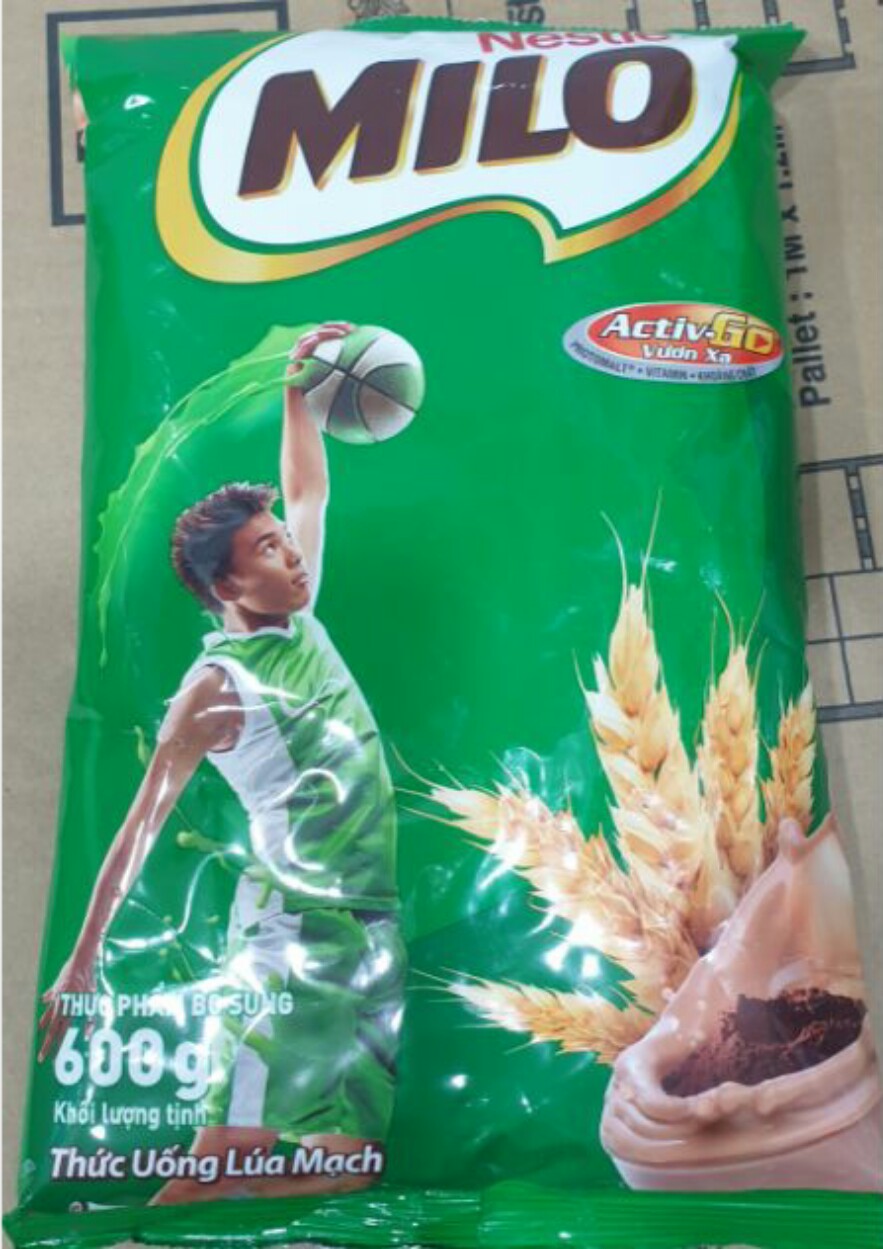 Thức uống lúa mạch Milo  nguyên chất  (bịch 600g)