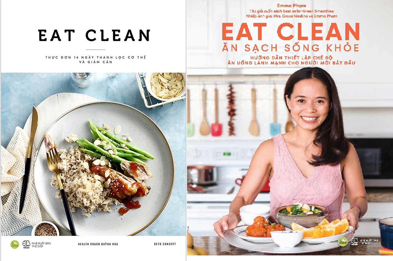 nguyetlinhbook - Combo 2 cuốn Eat Clean Thực Đơn 14 Ngày + Eat Clean Ăn