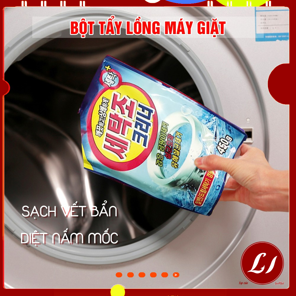 Bột tẩy lông máy giặt Hàn Quốc mẫu mới chính hãng- 450gr - Labi Kid