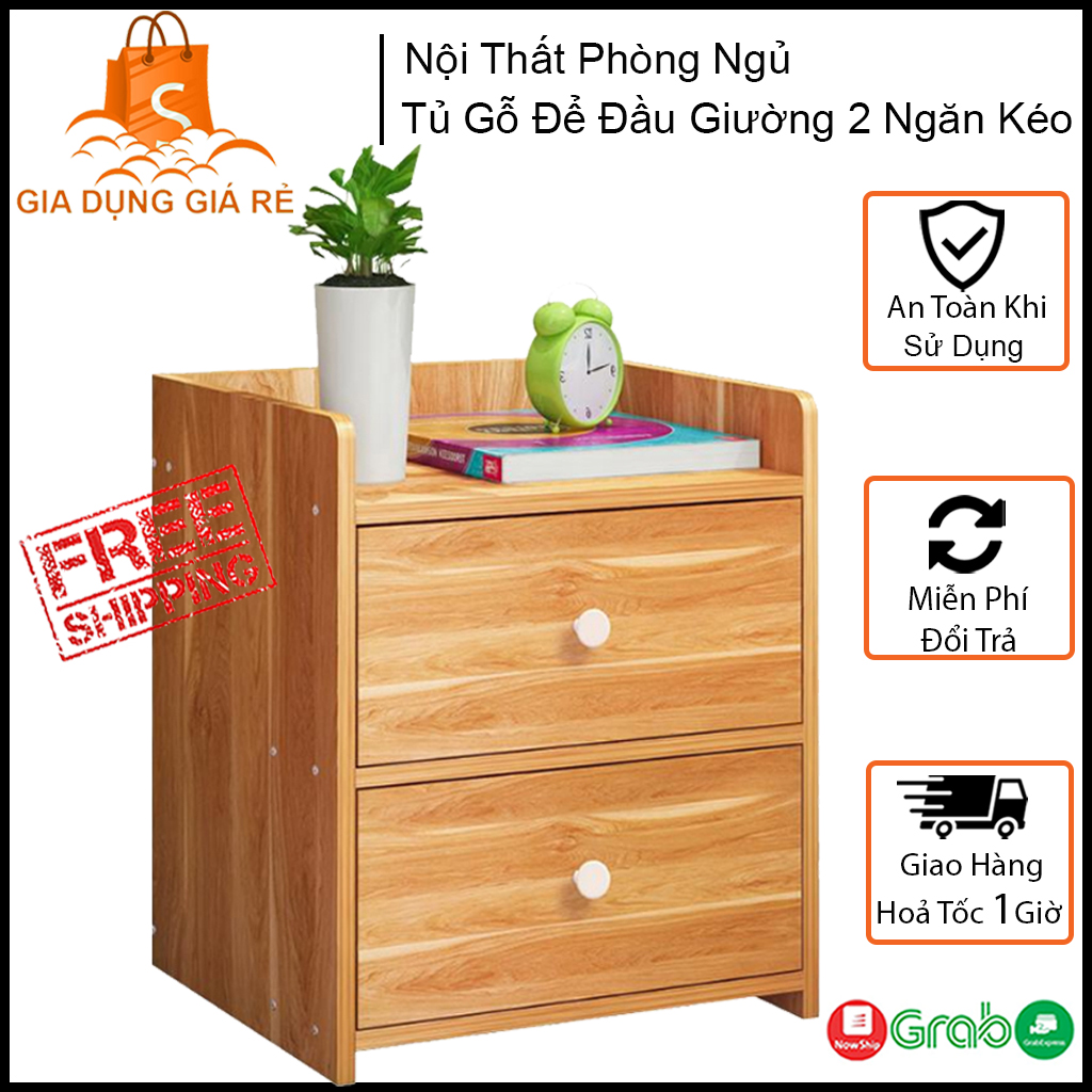 Tủ Để Đồ 2 Ngăn Kéo Cao Cấp, Chất Liệu Gỗ MDF Nhỏ Gọn, Trang Trí Phòng Ngủ Phong Cách Bắc Âu Sang Trọng, Siêu Tiện Dụng Cho Căn Phòng Của Bạn