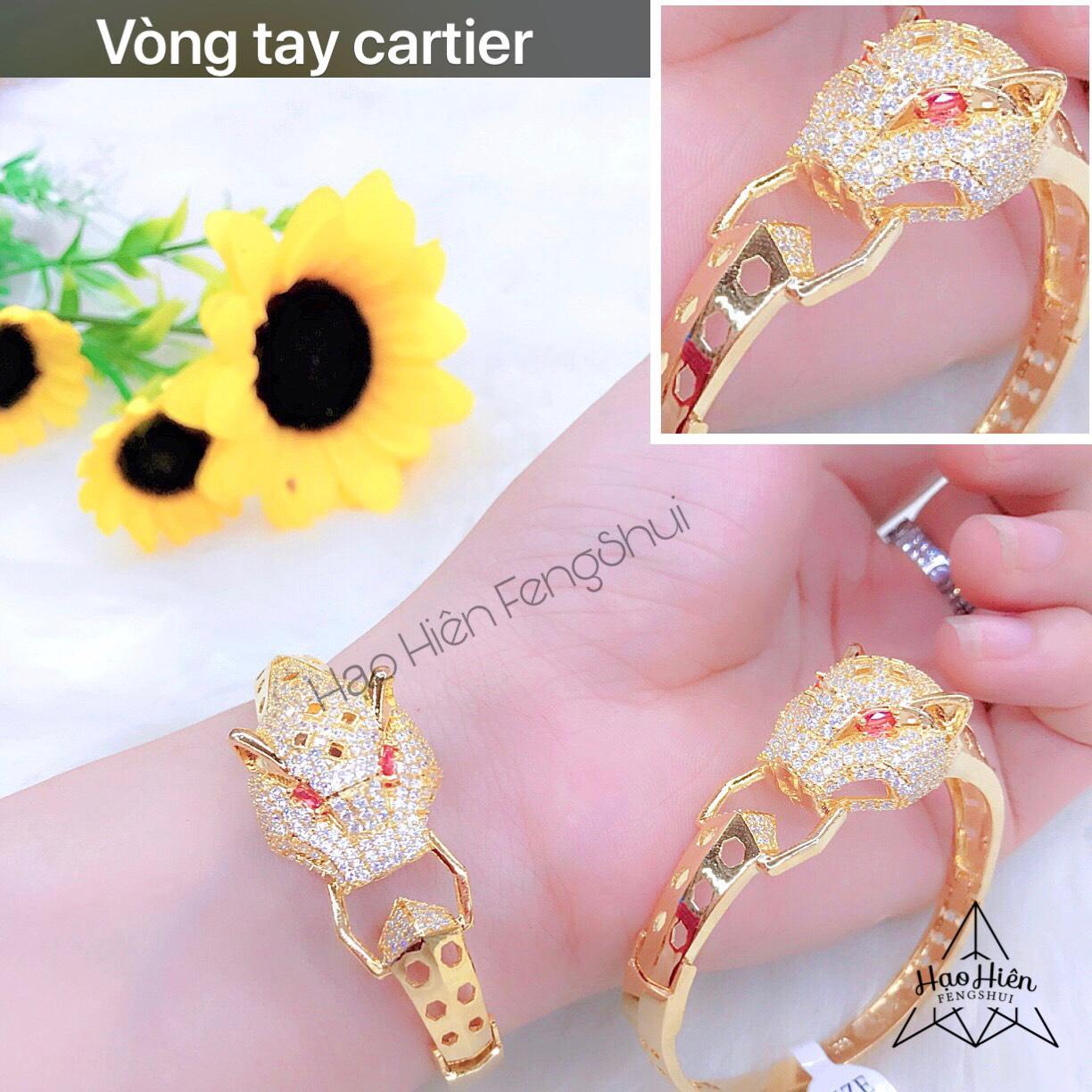 Lắc tay nữ, vòng tay nữ mạ Vàng 18k hình Con Báo đính đá Cao Cấp Hạo Hiên X.V0004-115 - Quà sinh nhật, quà tặng tết, lắc tay vàng, lắc tay bạc, lắc tay nữ đẹp, vòng đeo tay, vòng tay bạc, vòng tay đẹp, vòng tay cặp, vòng tay đôi