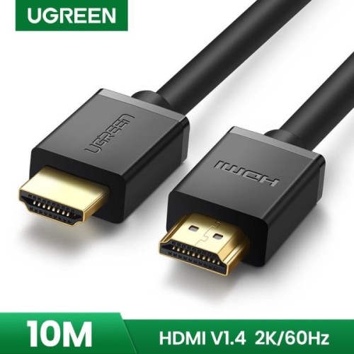 Cáp hdmi ugreen 10110, 10111, 10112 dài 10m - 15m - 20m cao cấp hỗ trợ ethernet + 1080p, 60hz hdmi chính hãng