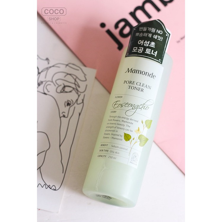 Nước hoa hồng từ rau diếp cá mamonde pore clean toner Hàn Quốc 250ml, cam kết hàng đúng mô tả, chất lượng đảm bảo an toàn đến sức khỏe người sử dụng