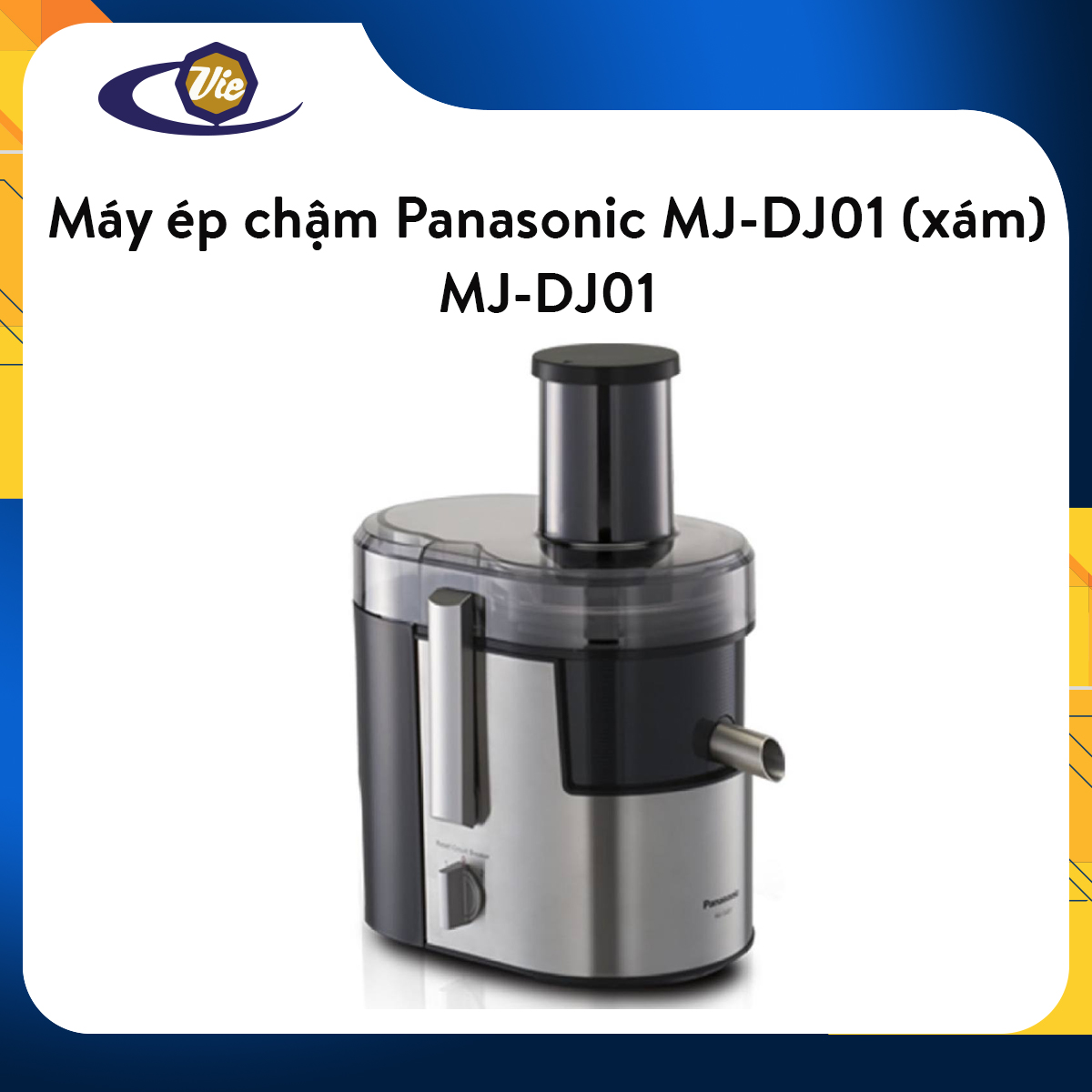 Máy ép trái cây Panasonic MJ-DJ01 (xám) - Hàng nhập khẩu