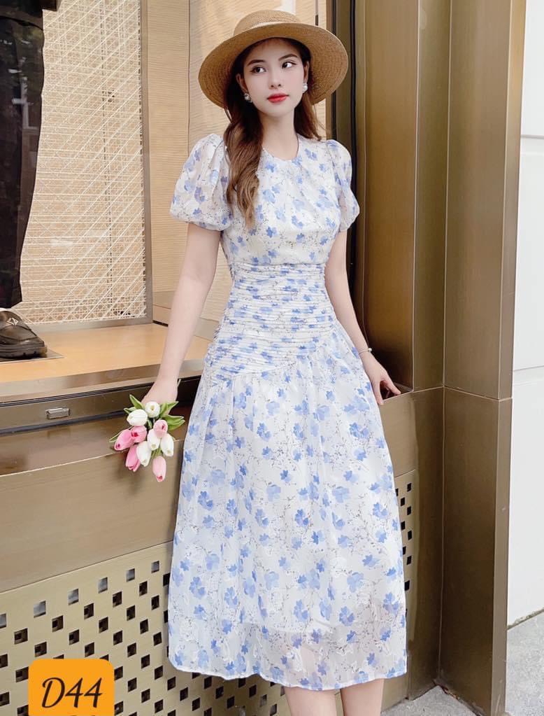 Đầm voan hoa nhí sang chảnh bigsize 53-75kg