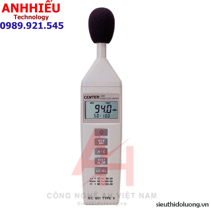 Center 325 máy đo âm lượng thiết bị đo độ ồn center 325