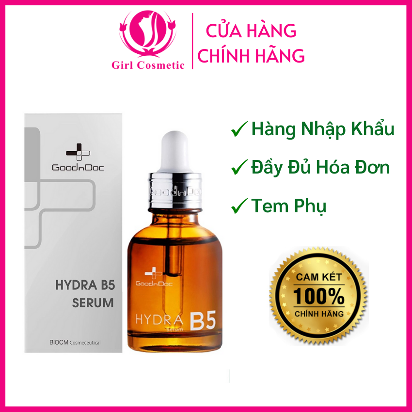 Serum goodndoc hydra b5 dưỡng ẩm phục hồi làm trắng sáng da mờ thâm nám cấp nước chống lão hóa