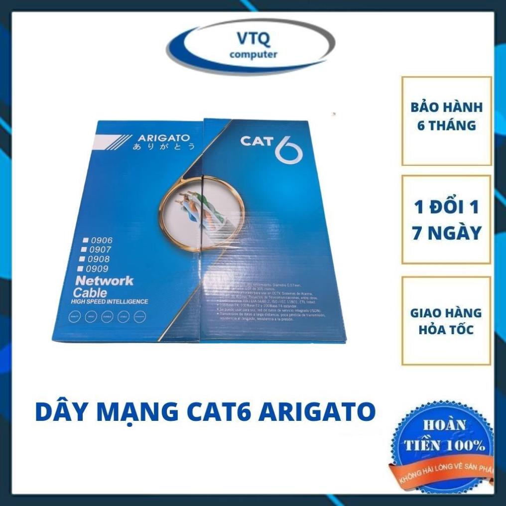 Dây mạng,cáp mạng lan cat6 arigato hàng chất lượng.cuộn dài 305m