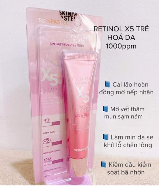 Kem Retinol x5 Elastin Cream Skinpastel Trẻ Hóa Da 30ml | Lazada.vn