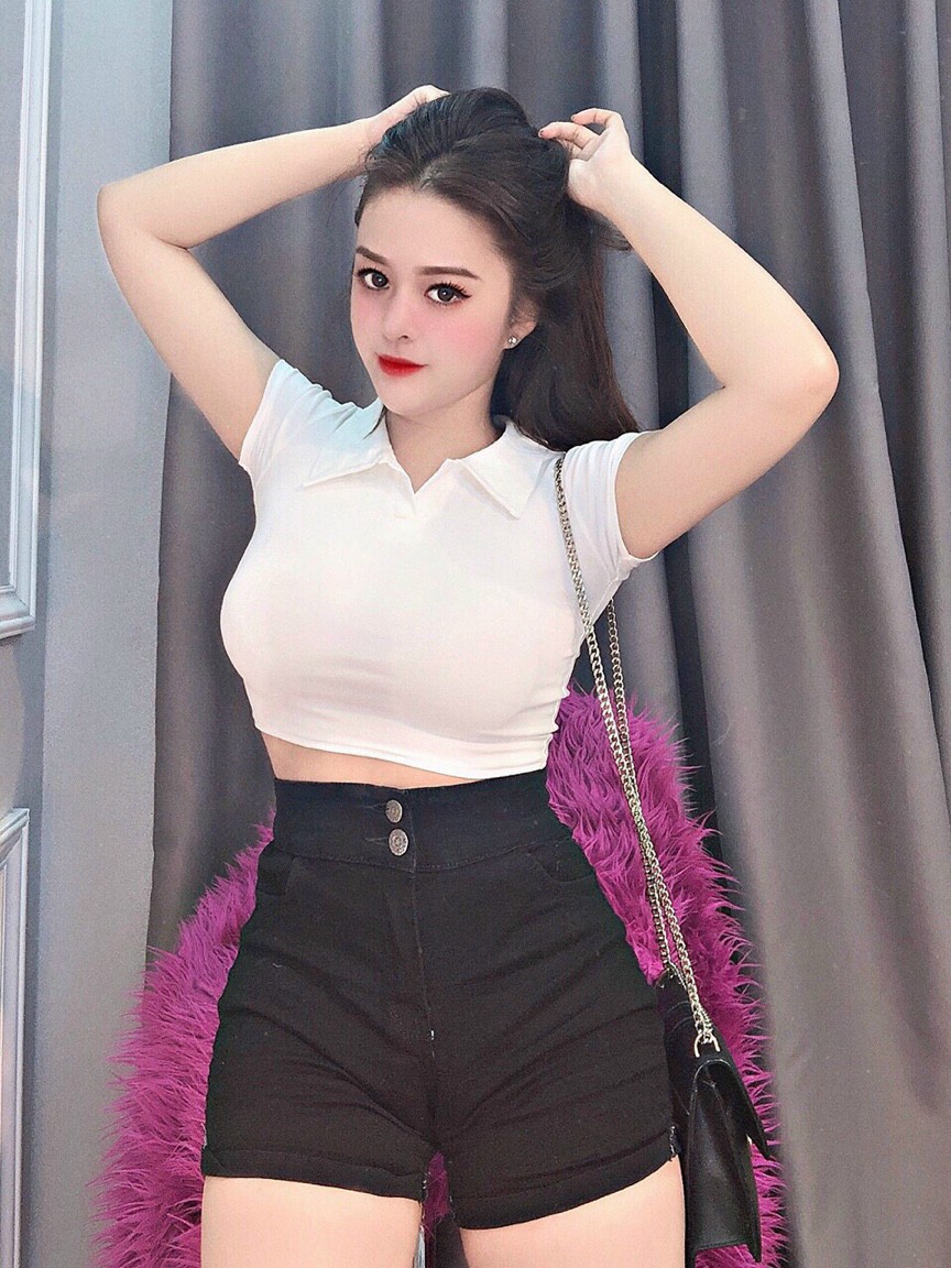 QUẦN SHORT JEAN NỮ, LƯNG CAO 2 NÚT,VẢI JEAN CO DÃN,PHỐI ĐAI CÀI, MẪU MỚI PINKY79SHOP KV002