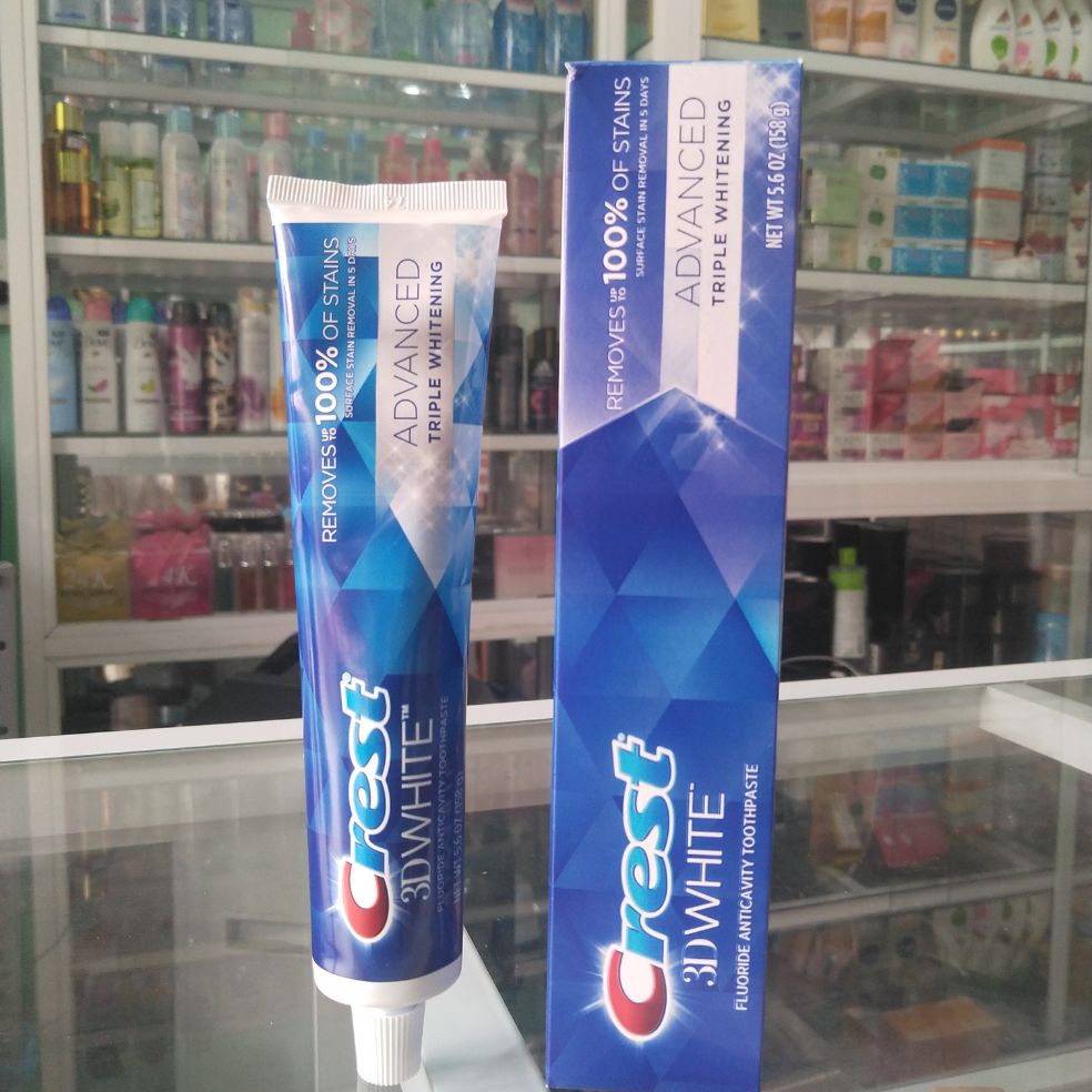 [HCM]Kem Đánh Răng Crest 3D White Advanced Triple Whitening 158g