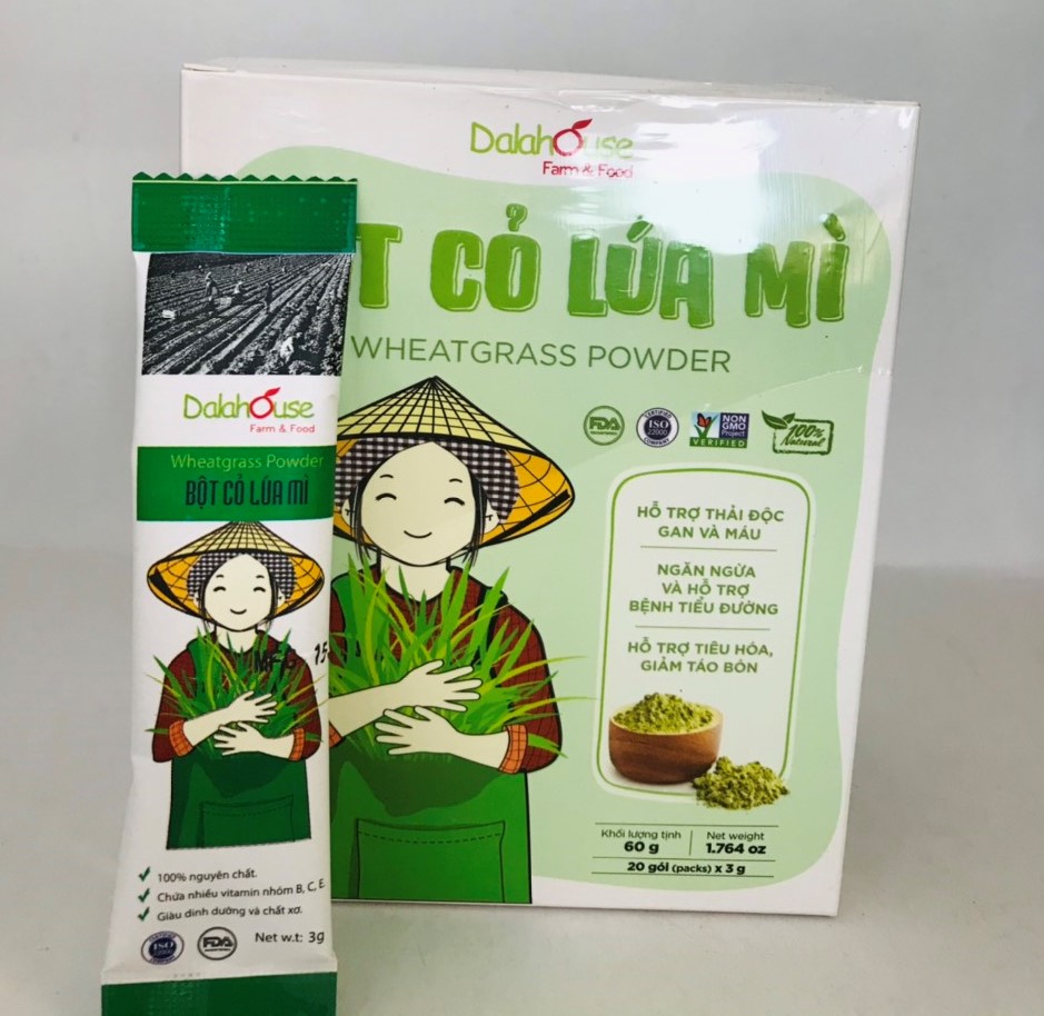 Bột cỏ lúa mì hữu cơ Dalahouse