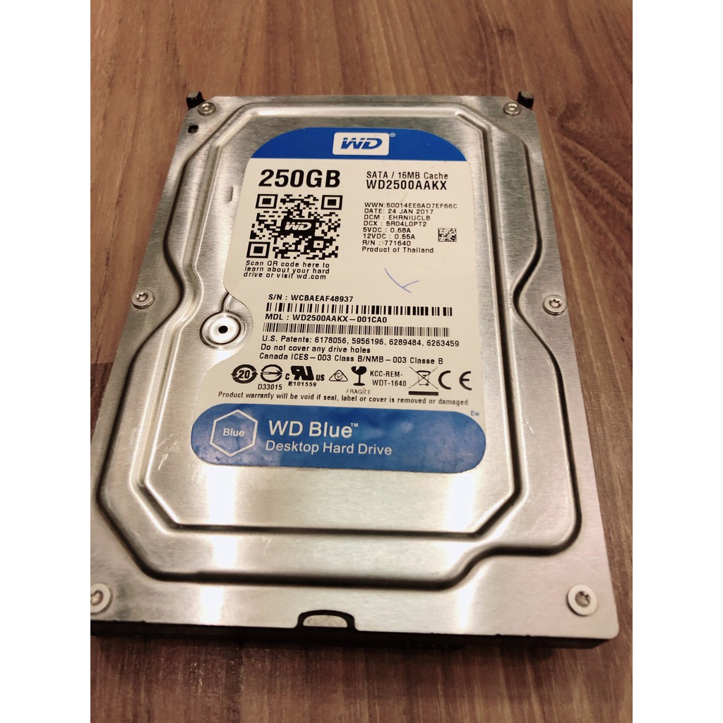 Ổ cứng pc 250gb hàng bóc máy sức khỏe 100%