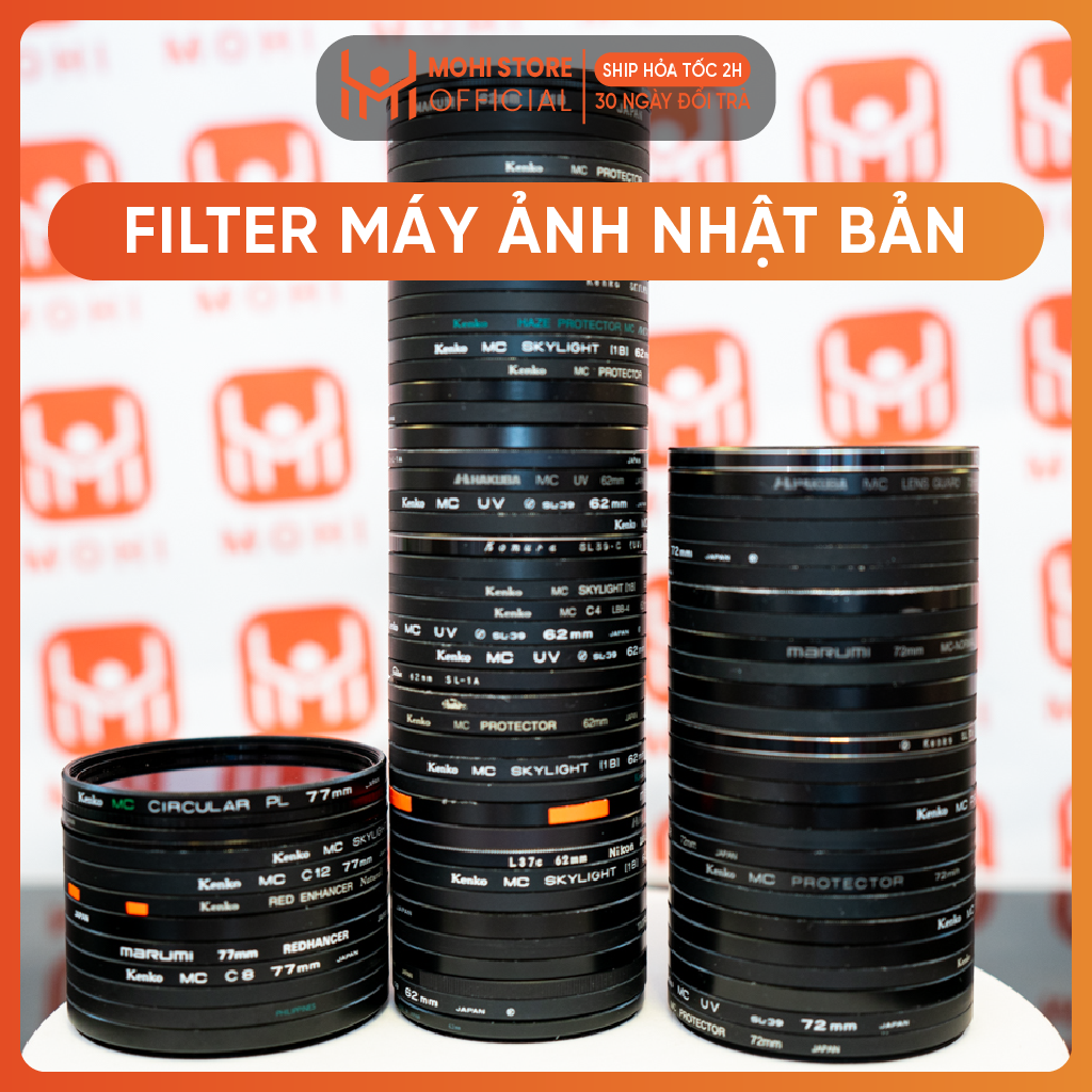 Filter kính lọc ống kính máy ảnh nhập Nhật 2nd