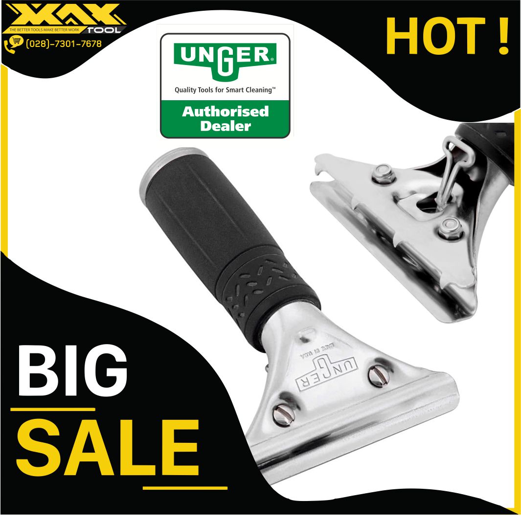Tay gạt kính UNGER Đức - Tay cầm Unger - Tay Gạc Vệ sinh phim cách nhiệt Unger -Unger Pro Squeegee Handle