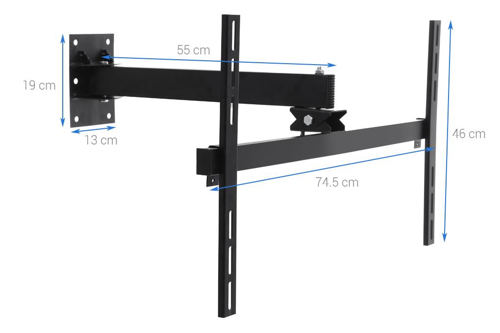 KHUNG TREO TIVI LCD- LED XOAY 37 - 55 INCHS ĐẦY ĐỦ ỐC VÍT TẮC KÊ