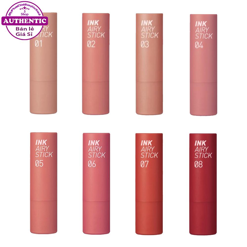 Son thỏi lì peripera ink the airy velvet stick hàn quốc