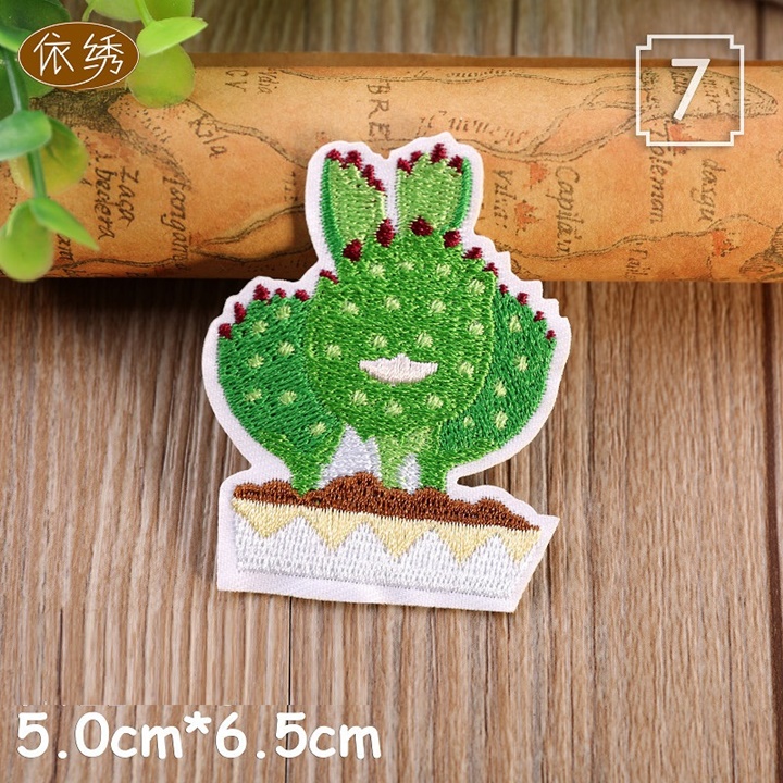 [HCM]Logo Sticker Patch Ủi Áo Hình Xương Rồng Hoa Độc Lạ Ngộ Nghĩnh - Vani Store
