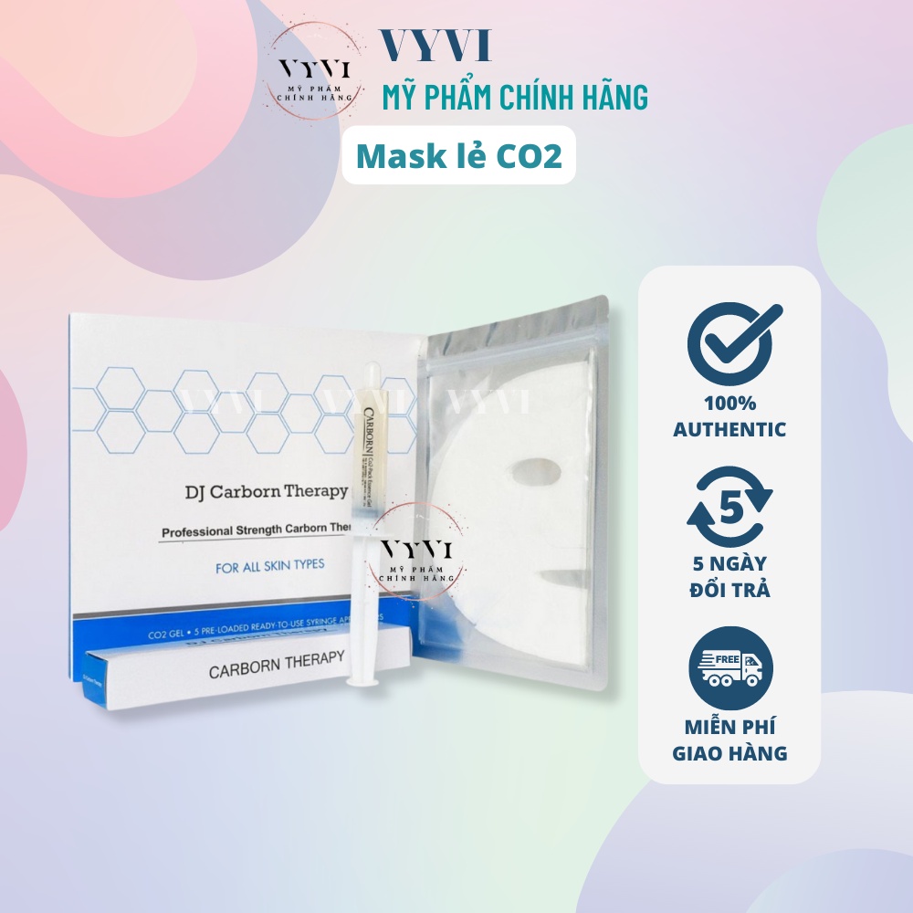 Mặt nạ thải độc co2 dj carbon, mask thải độc co2 - mỹ phẩm vyvi