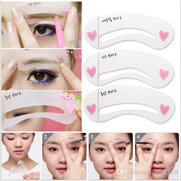 Bộ 3 Khuôn Kẻ ,Tỉa Lông Mày 3 dáng Hàn Quốc