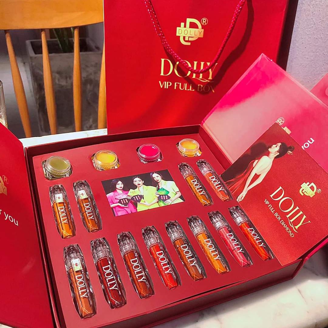 Son kem lì dolly diamond velvet không chì cao cấp new 2022