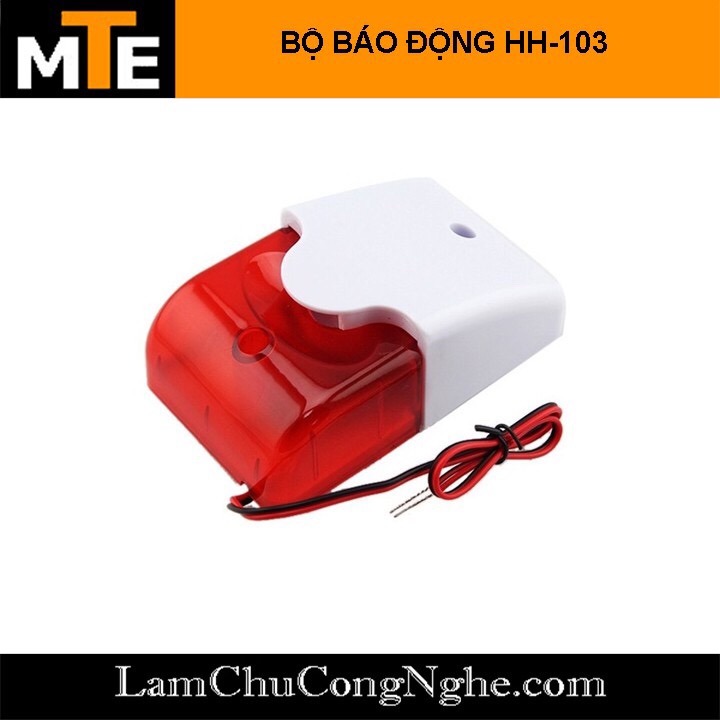 Còi báo động và nháy đèn hh-103 12v 220v siêu nhanh nhạy