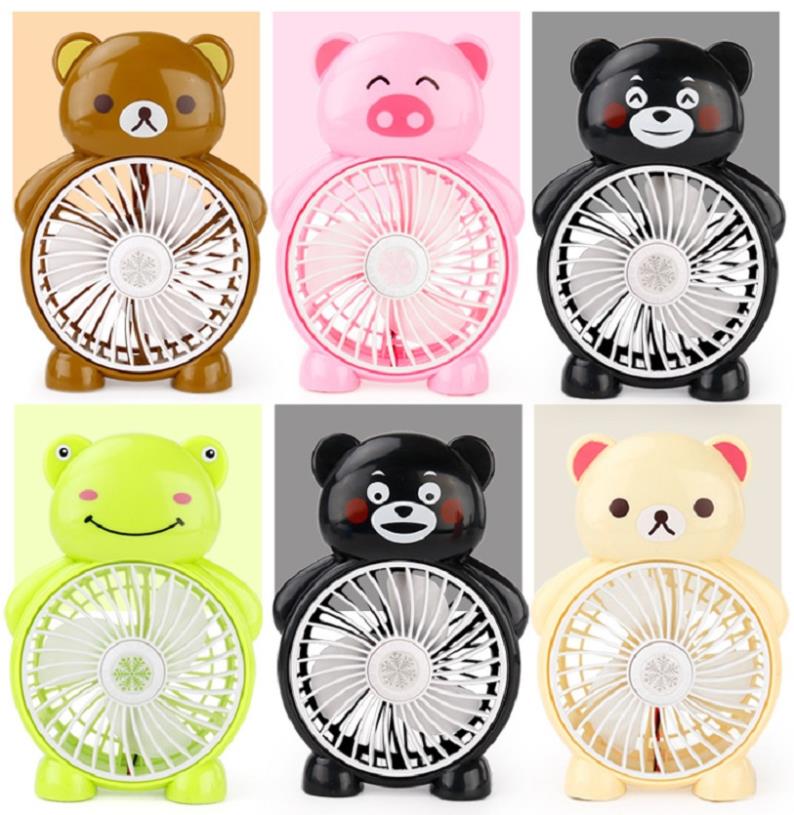 Quạt để bàn hình thú dễ thương (nhiều màu) - [ quạt sạc quạt mini usb quat mini cute han quoc quat tích điện quat mini quạt bàn quạt để bàn]