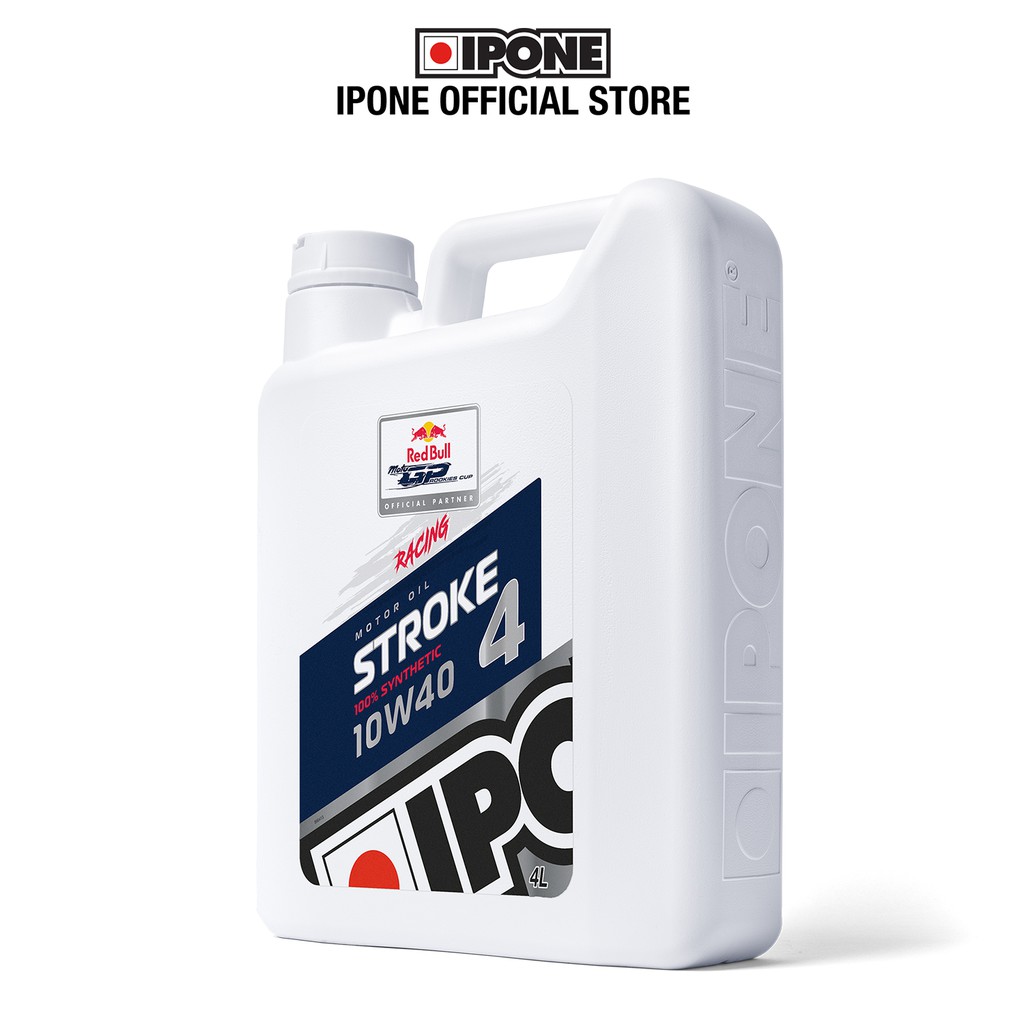 Nhớt xe đua tổng hợp gốc Ester 4T Ipone Stroke 4 Racing (4L)