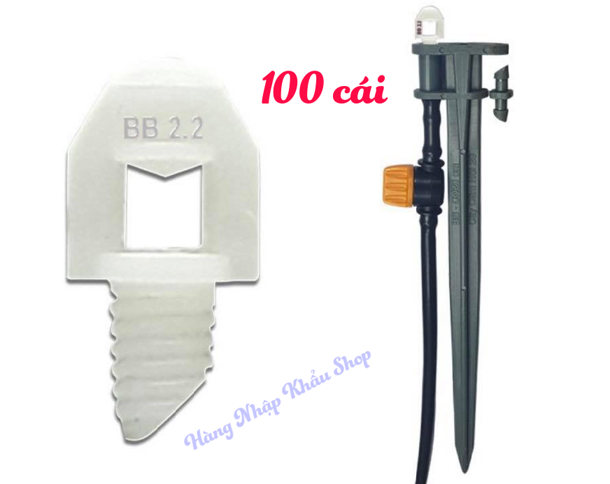 100 Béc bọ tưới gốc rau hoa màu họng phun 2.2 ly