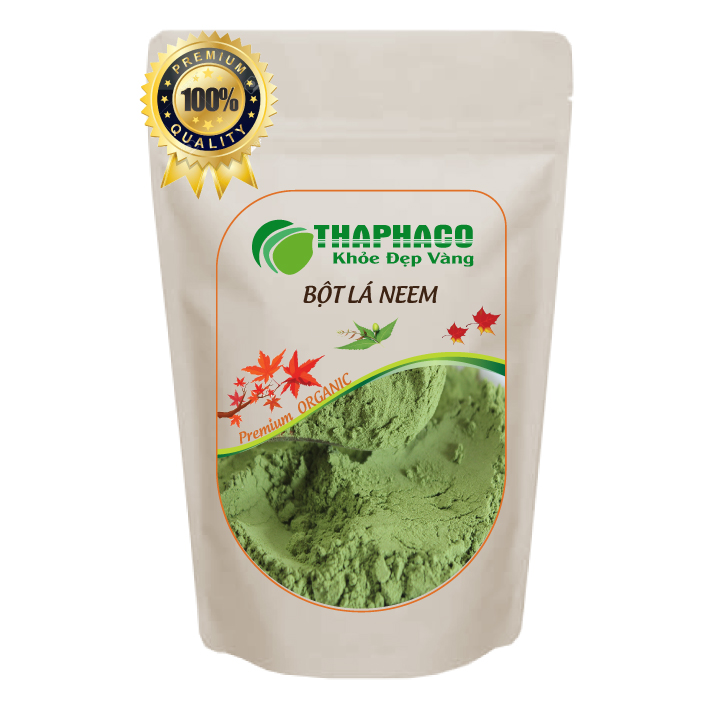 [HCM] Bột Lá Neem Nguyên Chất - Túi Zip 100gram - Bột Uống Làm Đẹp Dưỡng Da Thaphaco