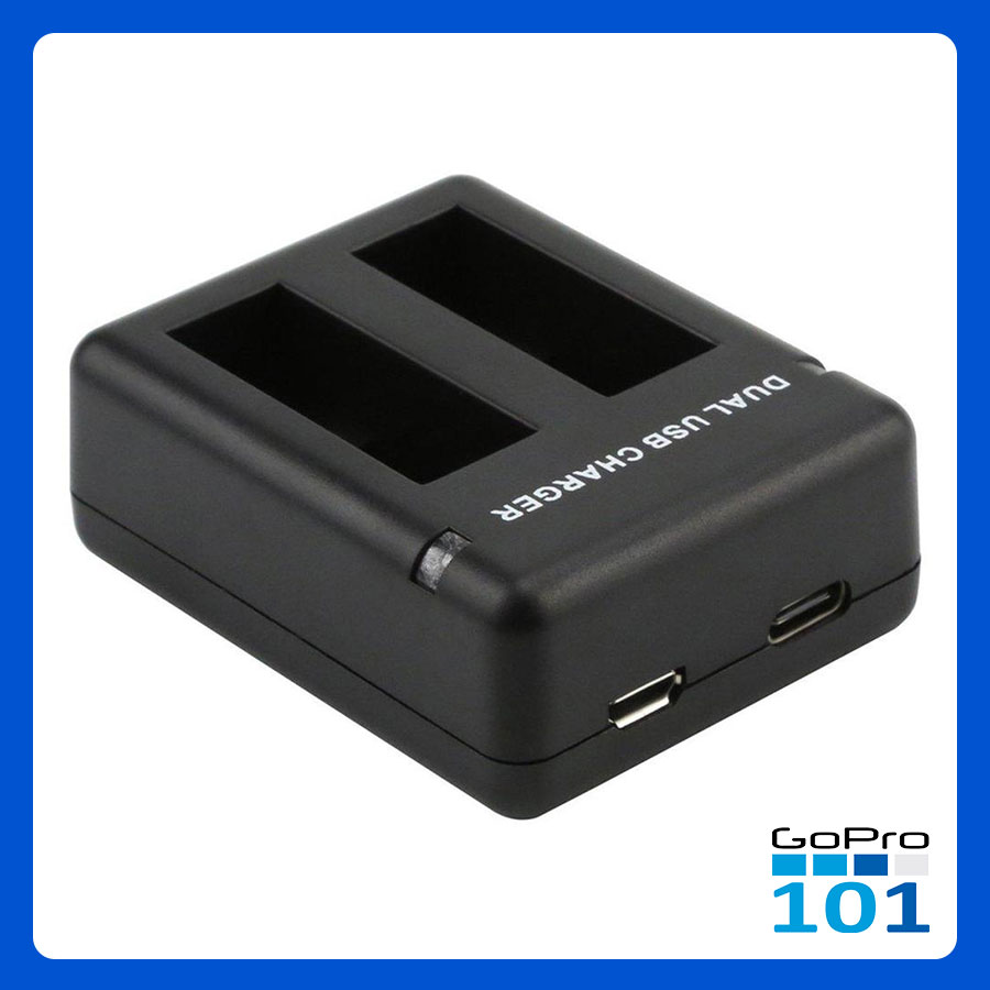 Dock sạc 2 pin gopro 5 oem gopro 5 6 7 8 - dual charger gopro hero 5 - gopro101