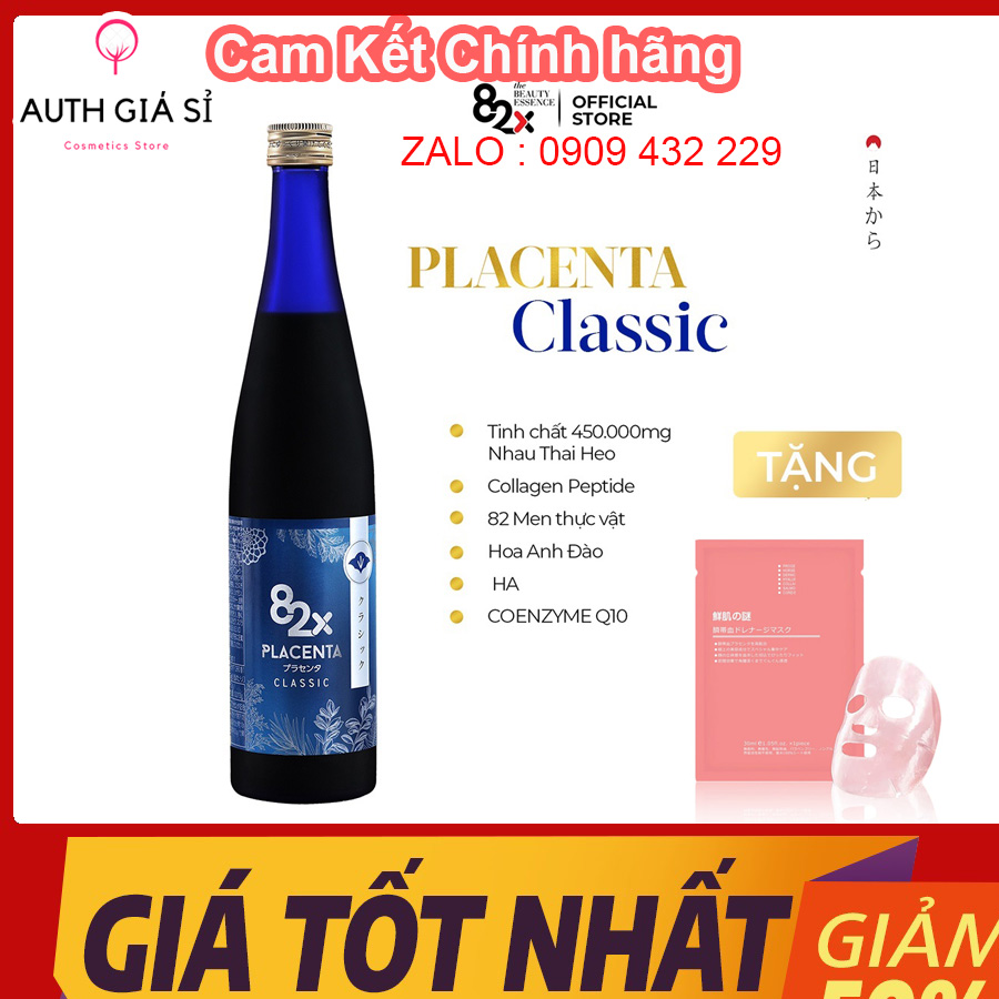 Tinh chất nhau thai 82X Placenta Classic - Cân Bằng Nội Tiết Tố - Chống Lão Hóa - Chặn Nám - Tàn Nhang