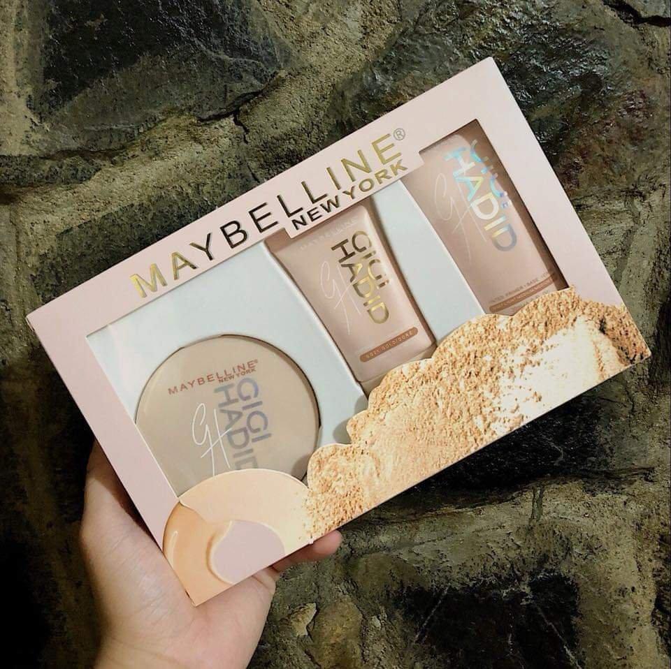 [HCM]Bộ trang điểm Maybelline Mỹ 3 món hồng