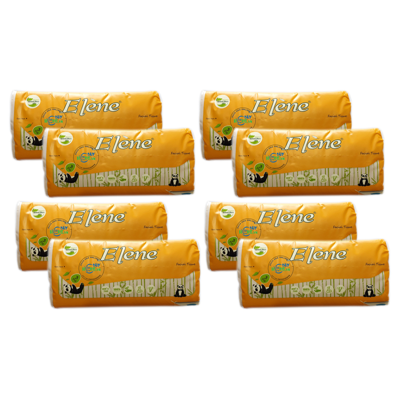 Combo 8 gói khăn giấy tre lụa - elène tre 480 tờ