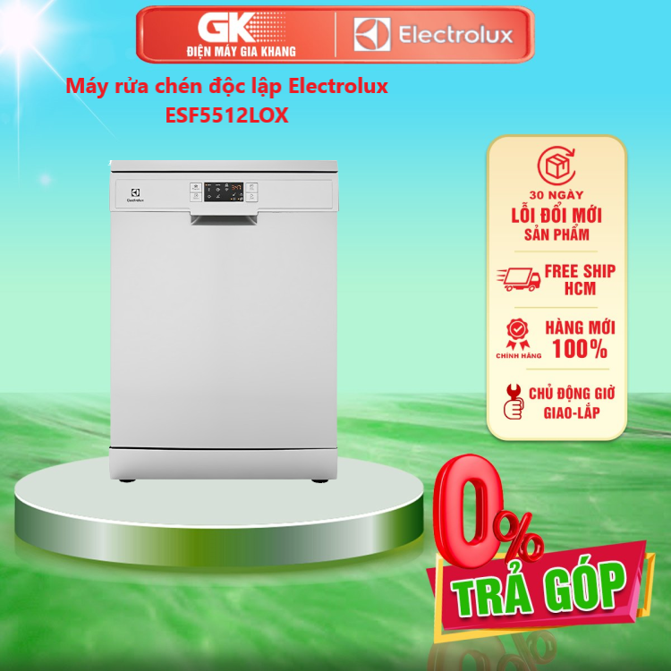 Máy rửa chén độc lập electrolux esf5512lox