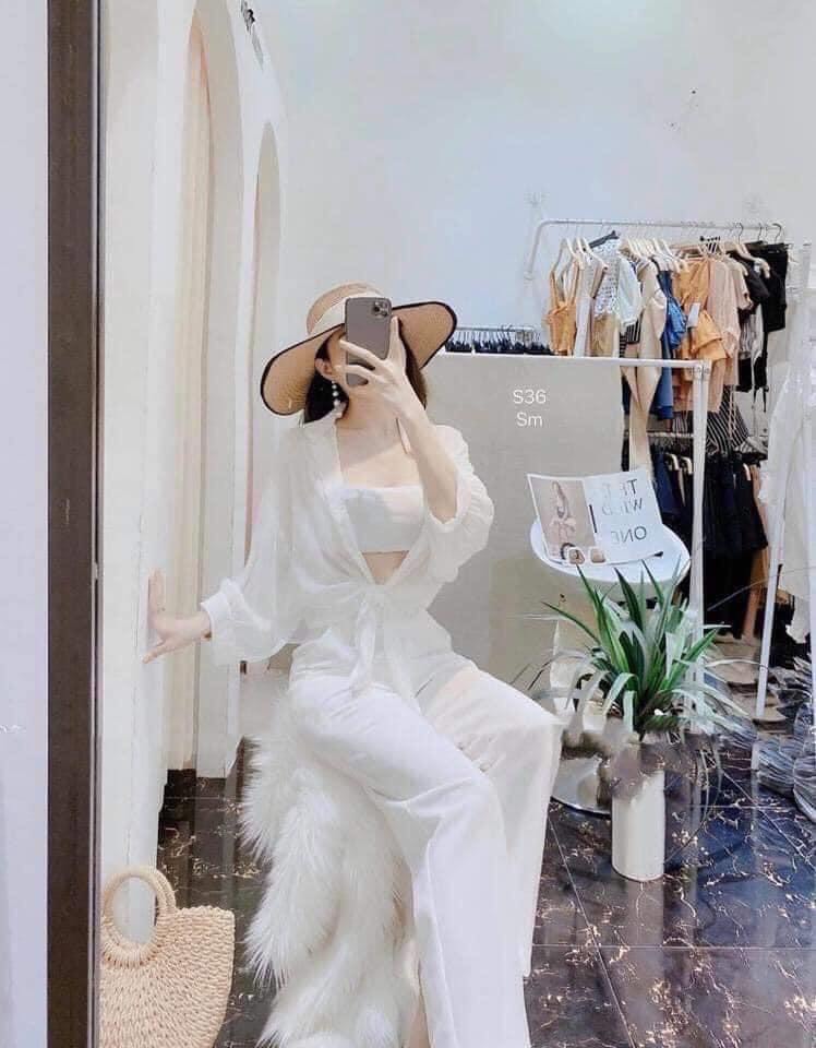 Set 3 món mầu trắng sieu xịn sò m002