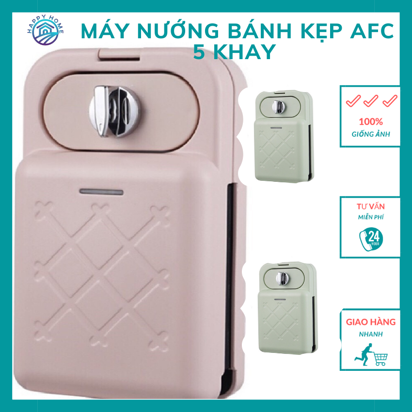 Máy làm bánh mini đa năng afc – yg 1088 nướng bánh mỳ, bánh cá, … happy homeeeee