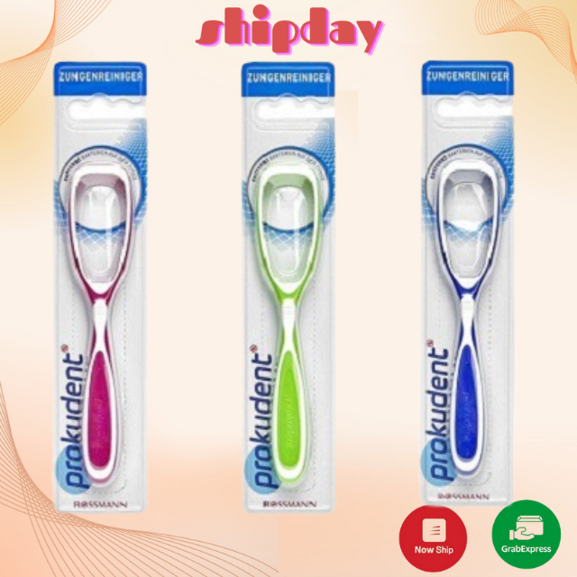 Dụng cụ cạo lưỡi Prokudent, thanh cạo lưỡi, cây vệ sinh lưỡi hàng chuẩn Đức