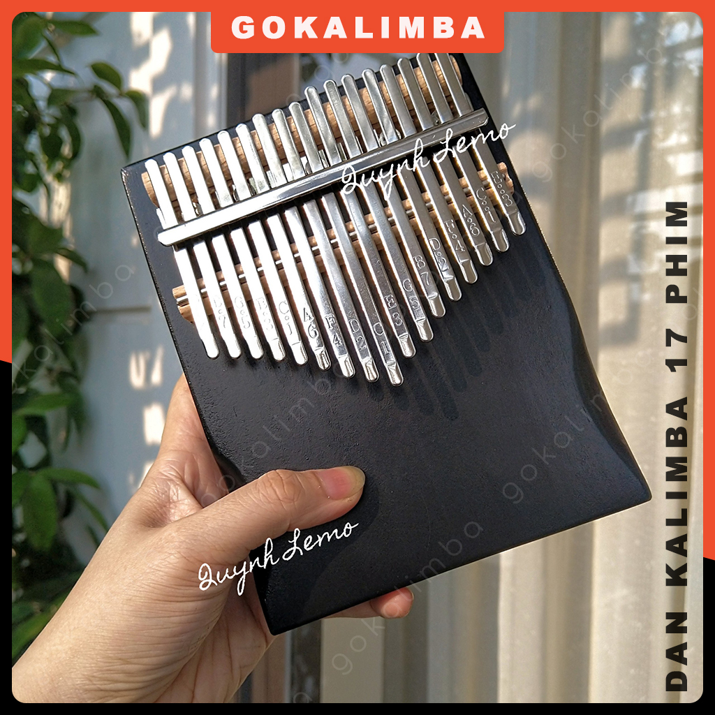 17 keys black mangokalimba Wood kalimba full set accessories