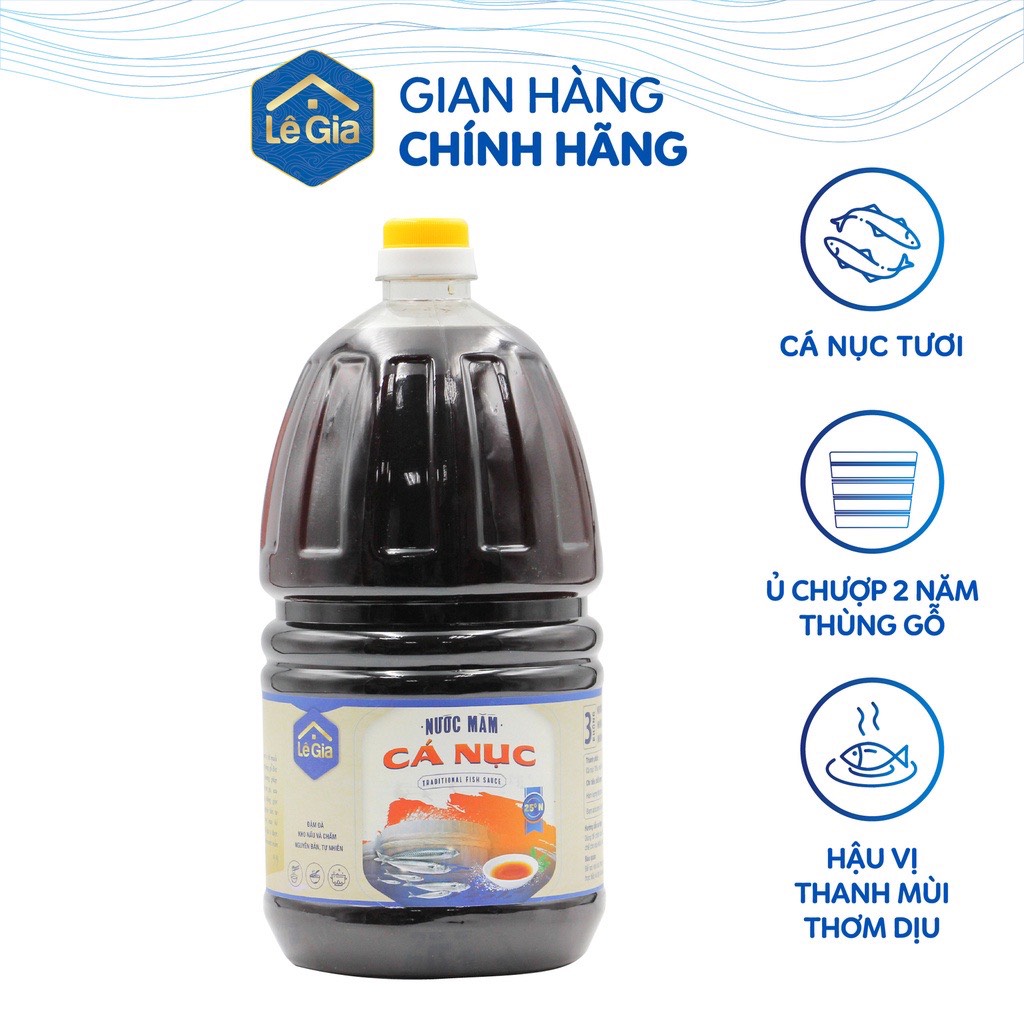 Nước mắm ca nục lê gia can 2l
