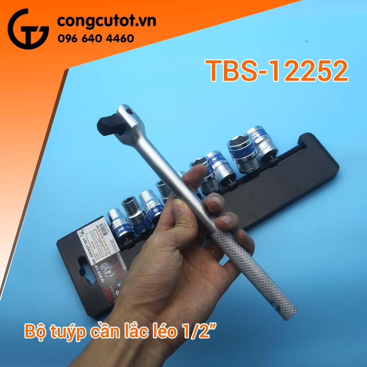 Bộ tuýp 10 chi tiết cần lắc léo top tbs-12252