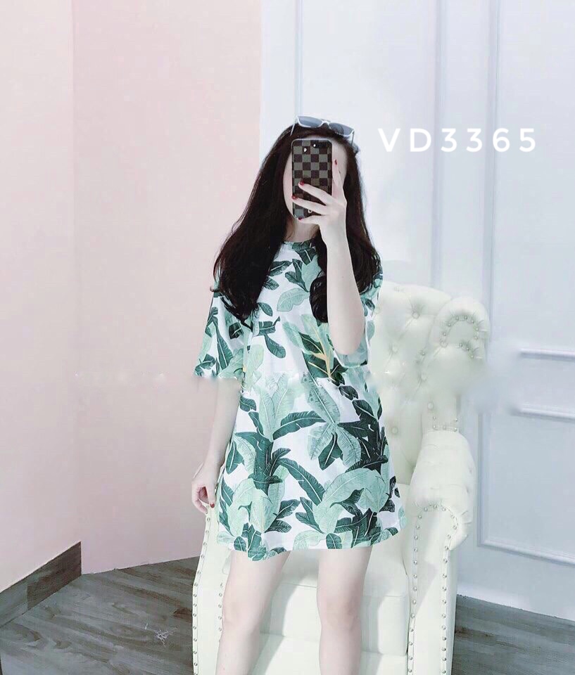 Sale xả kho đầm suông họa tiết dễ thương