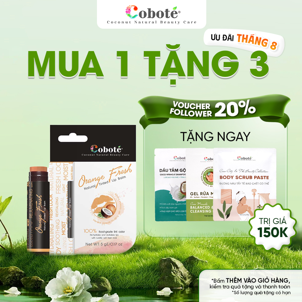 Son dưỡng môi có màu Cobote dưỡng ẩm, làm mềm môi 5g