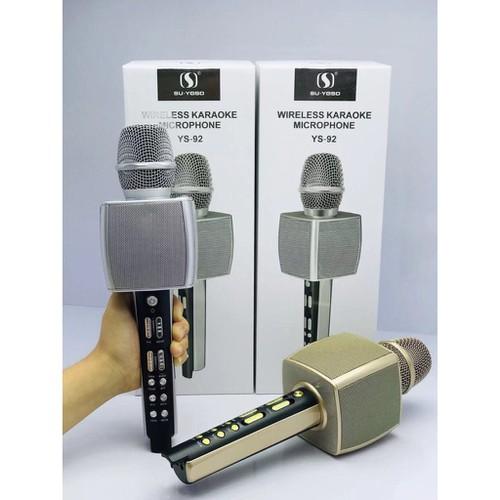 [HCM][Xả Hàng - Giá Sốc] Micro Karaoke Kèm Loa Bluetooth SU-YOSD YS-92 Cao Cấp-Mic Hát Karaoke Cầm Tay Mini-Micro Karaoke  2 Lọc Tiếng Ồn- Âm Vang - Ấm- Micro Bluetooth Karaoke YS-92 Phiên Bản Nâng Cấp Mới Nhât Của Các Dòng Micro Bluetooth