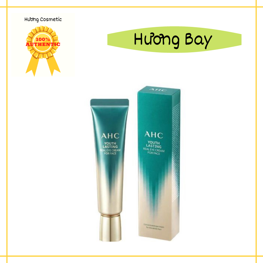 Kem dưỡng da vùng mắt AHC Ageless Real Eye Cream For Face ngừa lão hóa da vùng mắt giảm thâm vùng mắt hàng chính hãng Hàn Quốc 12ml