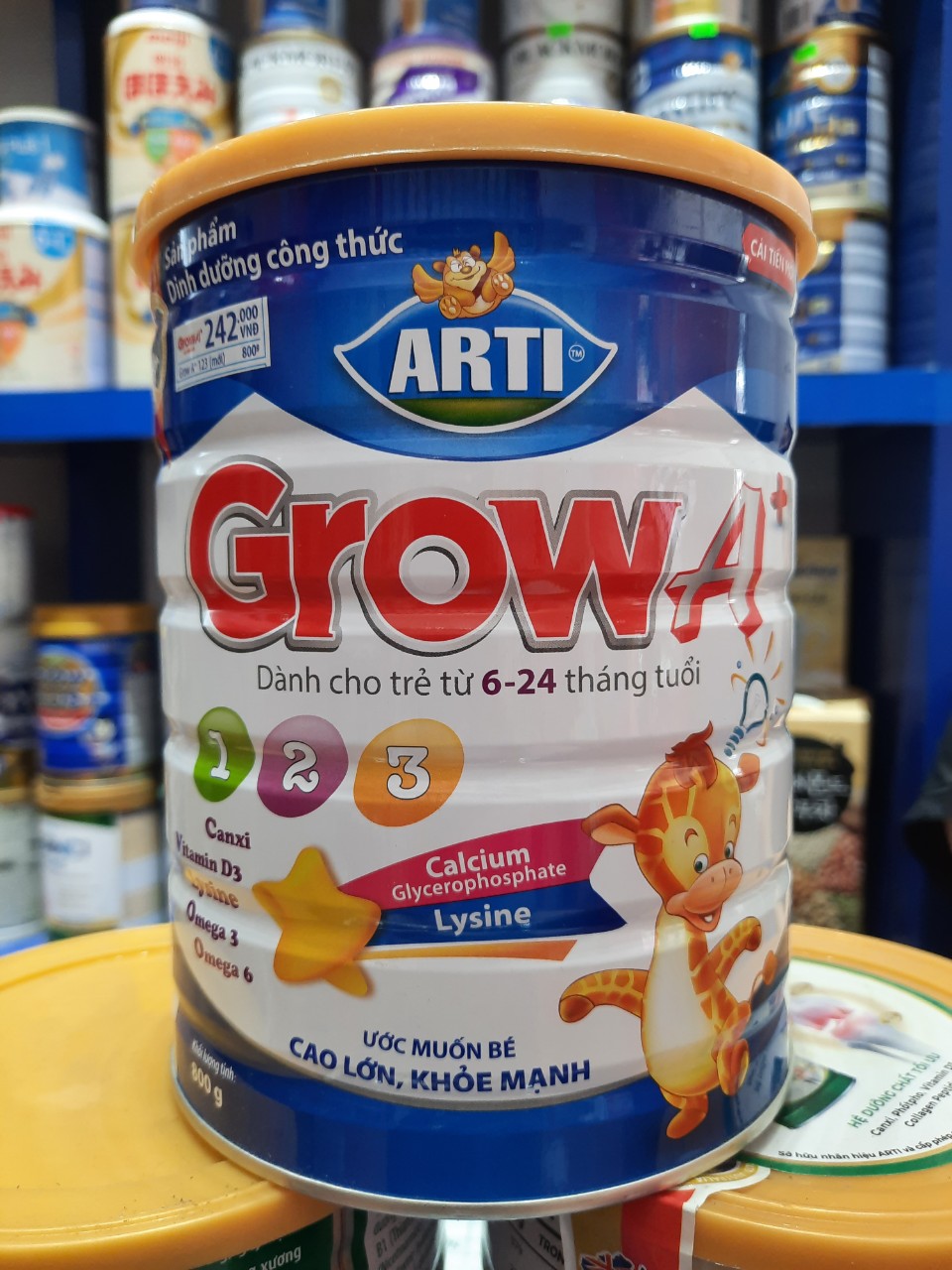 Sữa bột Arti Grow A+ 123 900g  6- 24 tháng