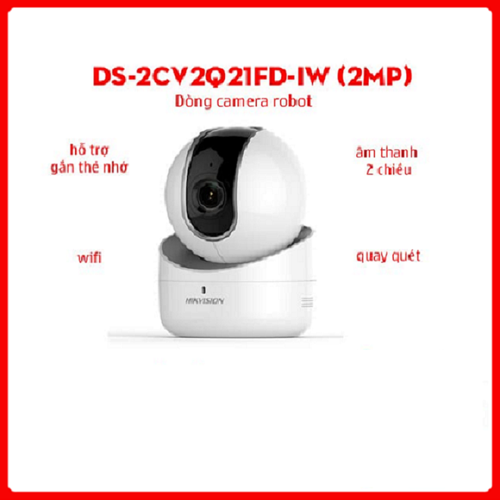 Camera ip hikvision ds-2cv2q21fd-iw 2 mp - chính hãng