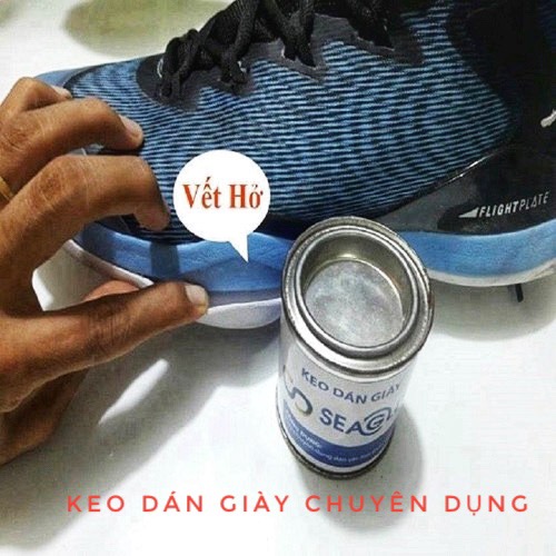 [HCM]Keo Dán Giày Seaglue lọ 100 gr Trong Suốt Bám Dính Chắc Chịu Nước Tốt
