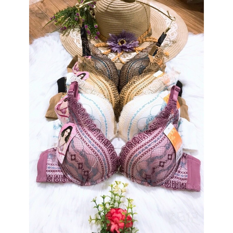 Áo ngực cotton cup v nâng ngực có gọng