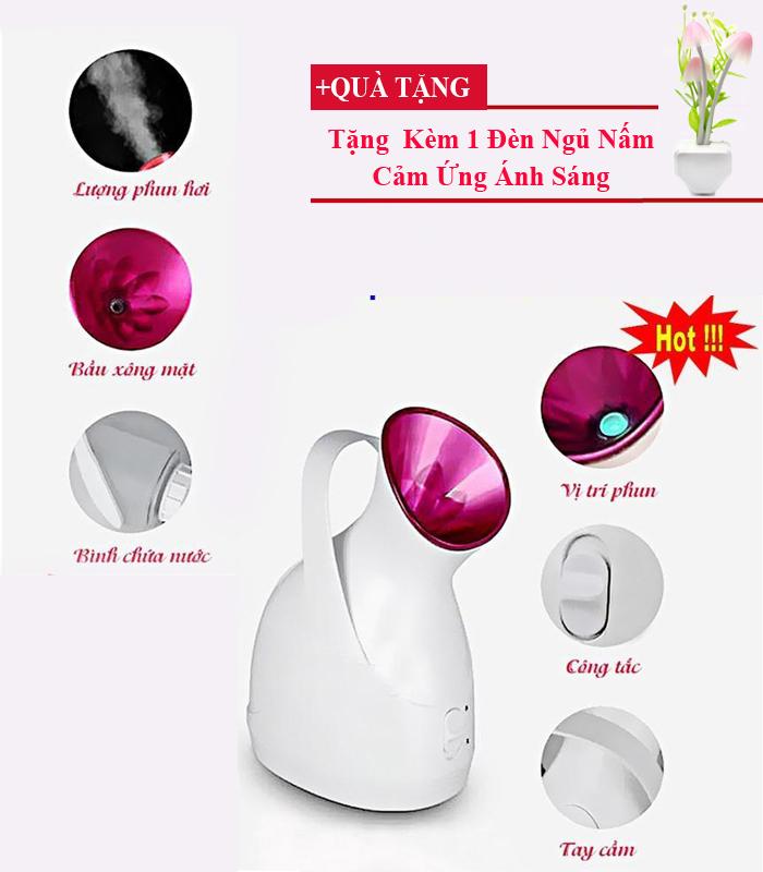 [ Hàng Xịn ] Ban May Xong Hoi Mat, Máy xông hơi mặt Sokany nhập khẩu phun hơi nước nóng và tinh dầu cho làn da sạch sáng mịn, cho bạn tự tin mỗi ngày. Tặng kèm 1 đèn nấm cảm ứng ánh sáng thông minh - Sale off 45% trong 3 ngày!